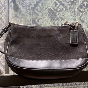 Coach Black Signature Shoulder Bag